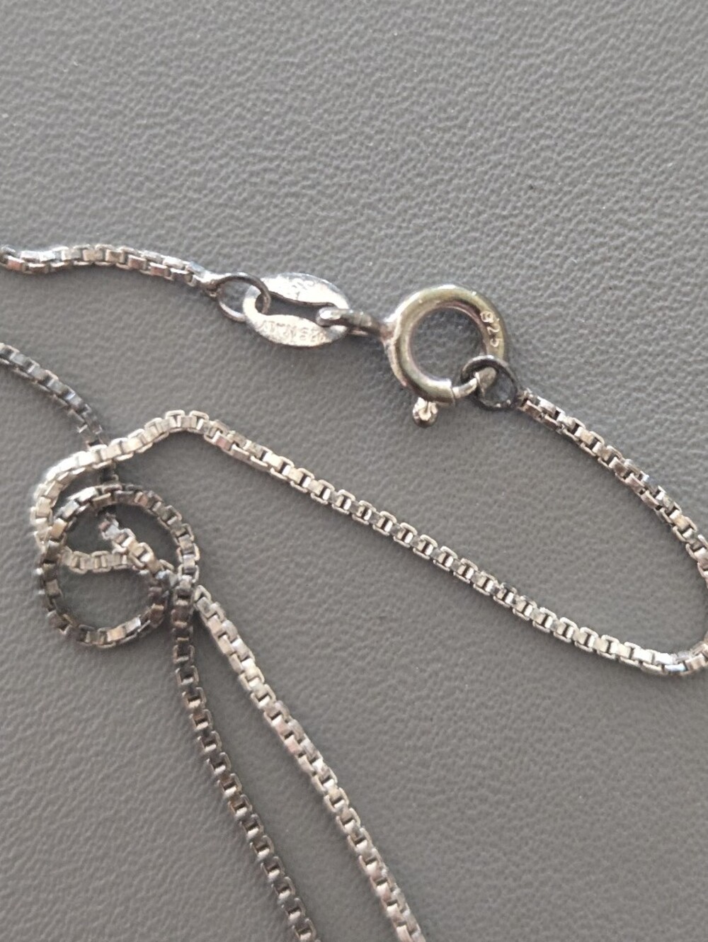 Silver Pony Necklace 18" - Picture 3 of 4